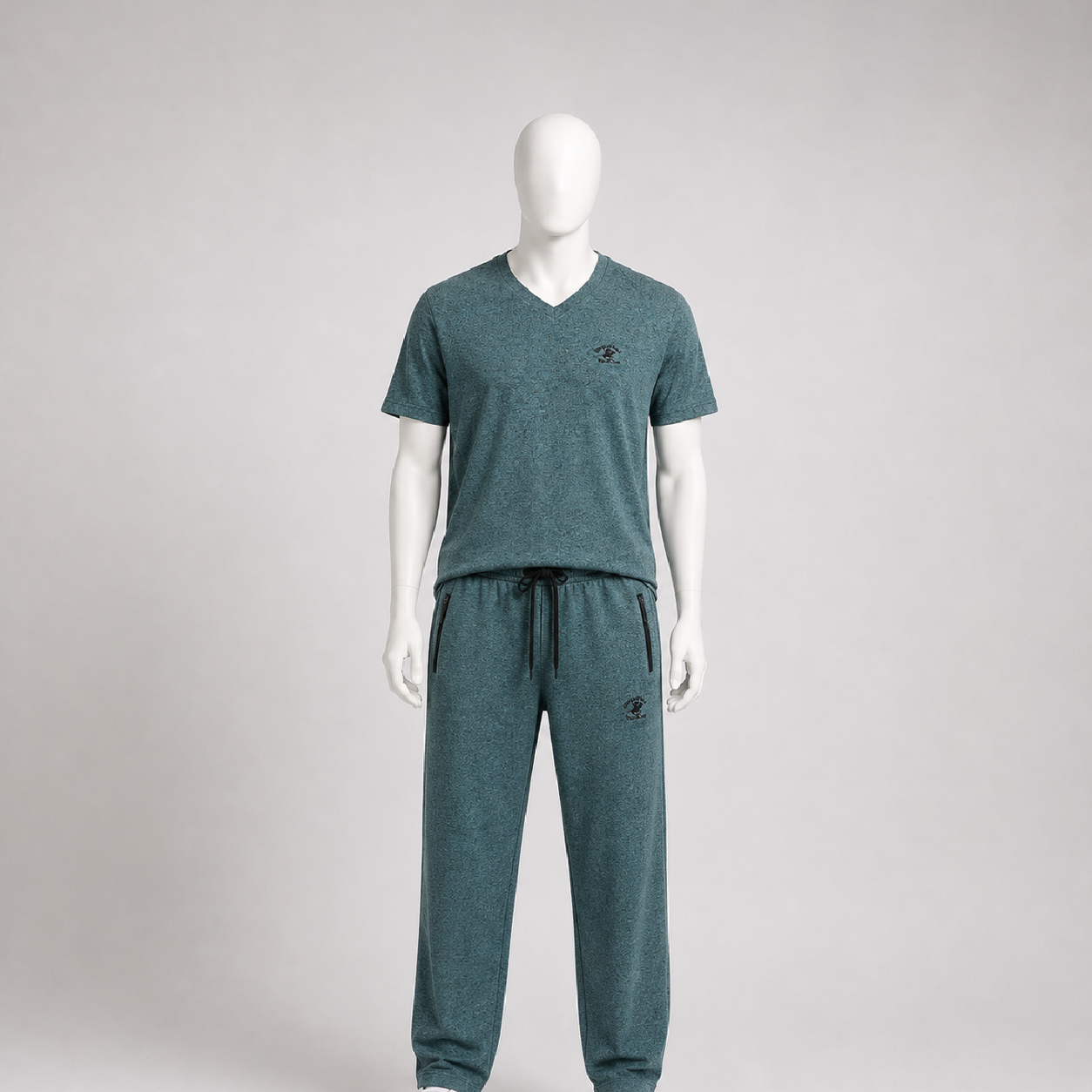 Men’s V-Neck T-Shirt & Jogger Set