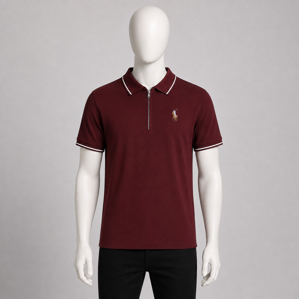 Men’s Half-Zip Polo Shirt