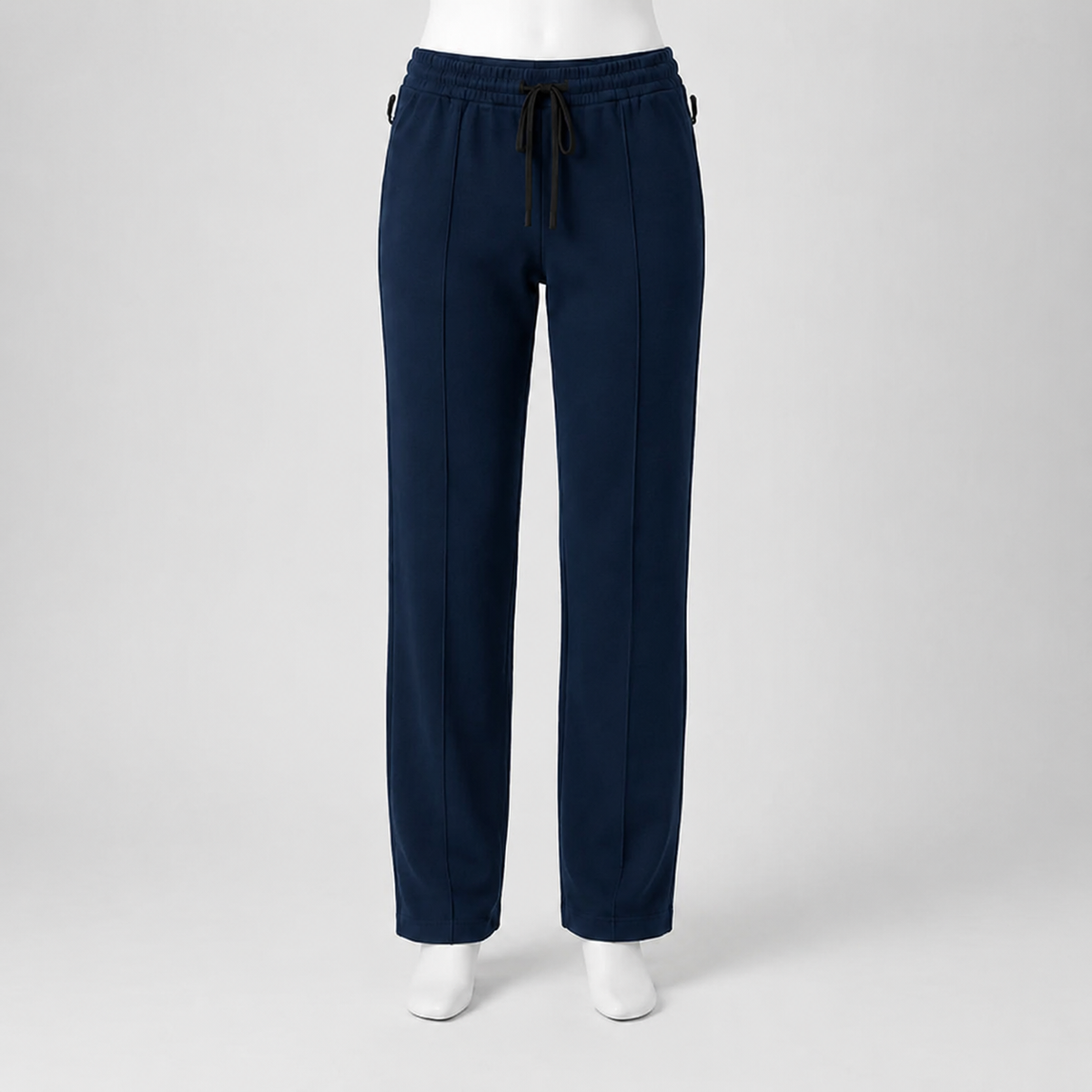 Women's Combed Jersey Trousers with Pleats