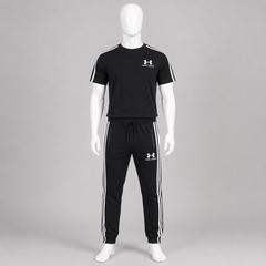Men’s Striped T-Shirt & Jogger Tracksuit Set