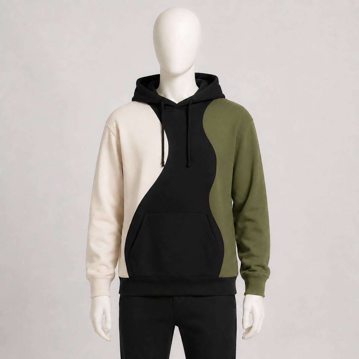 Men’s Modern Look Color Block Hoodie