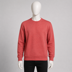 Coral Red Crewneck Sweatshirt