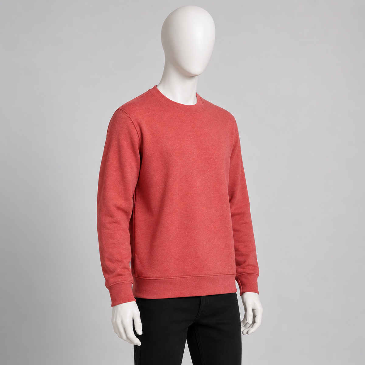 Coral Red Crewneck Sweatshirt