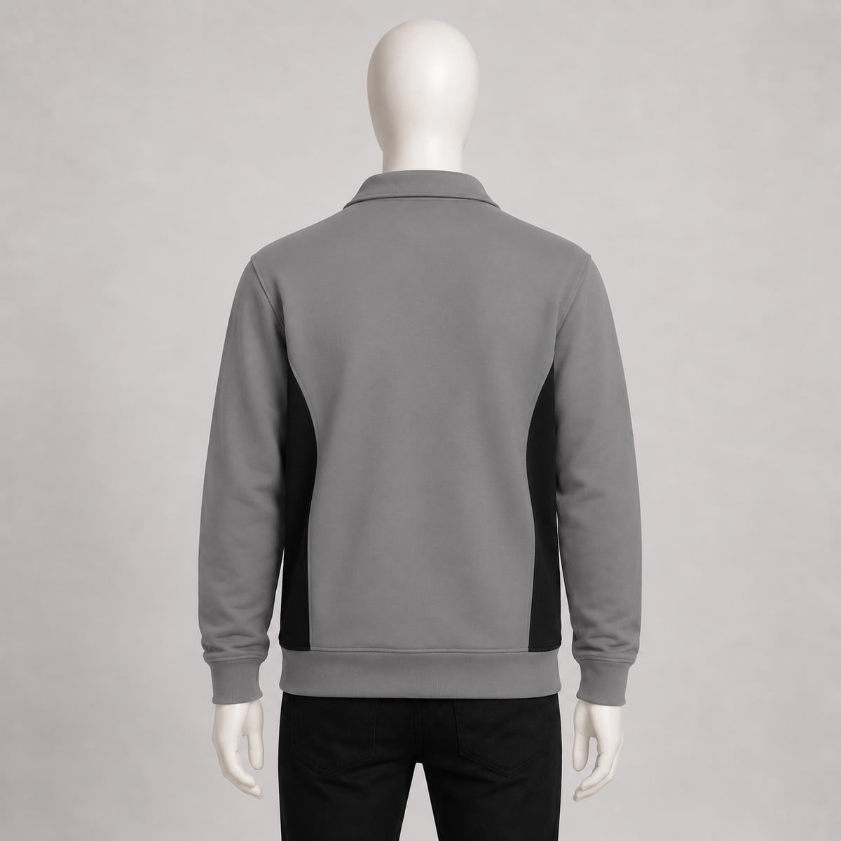 Men's Gray Mockneck with Zipper
