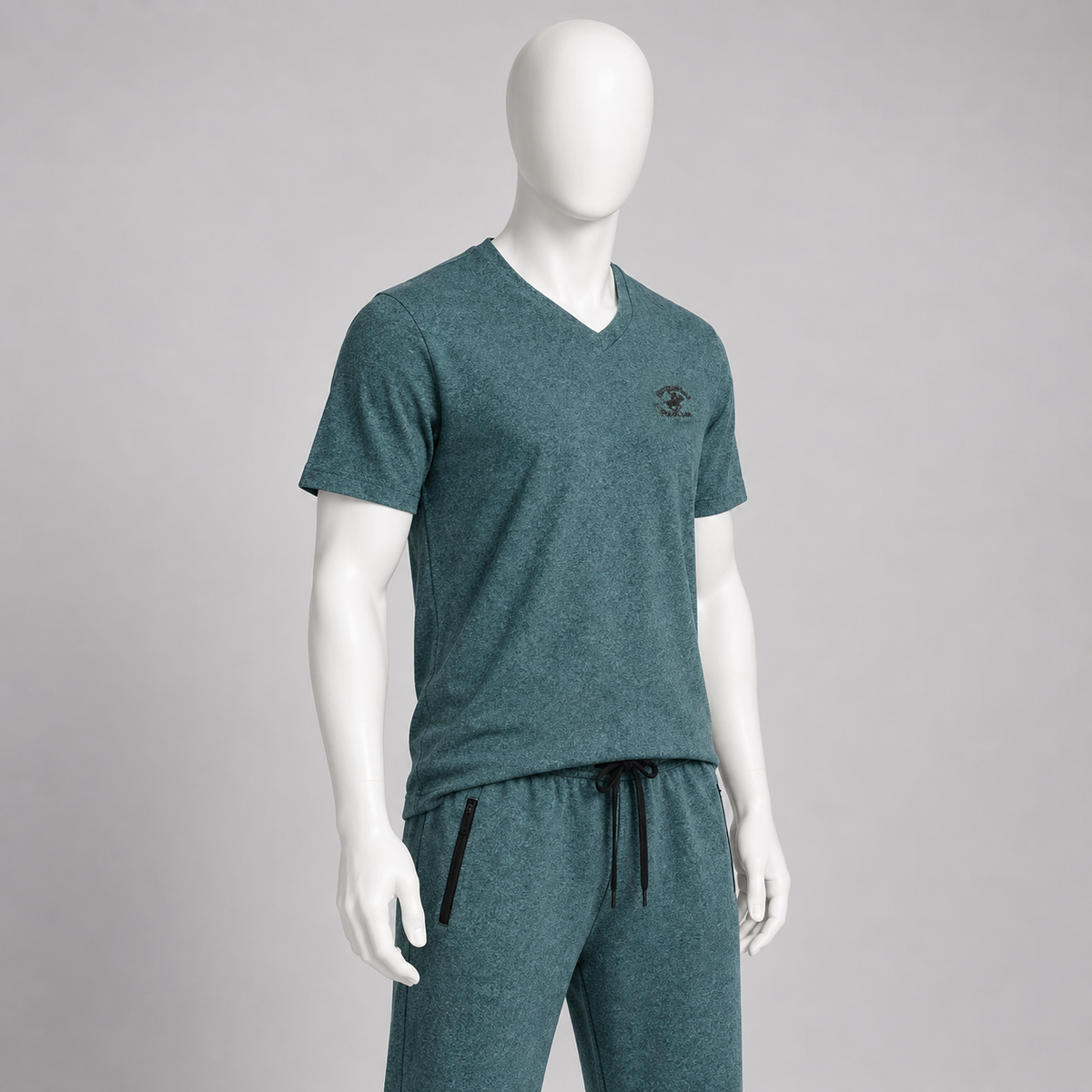 Men’s V-Neck T-Shirt & Jogger Set
