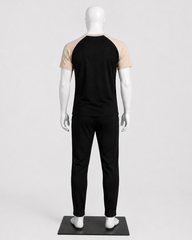 Men's Cream-Black T-Shirt